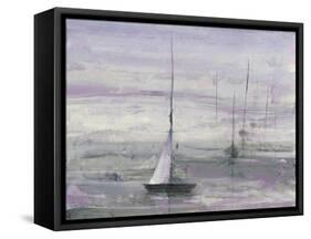 Ice Sailing Purple Crop-Albena Hristova-Framed Stretched Canvas