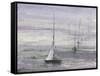 Ice Sailing Purple Crop-Albena Hristova-Framed Stretched Canvas