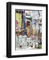 Ice Sculptures in Susukino Street, Yuki Matsuri (Snow Festival), Sapporo, Hokkaido, Japan-Tony Waltham-Framed Photographic Print