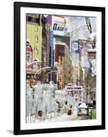 Ice Sculptures in Susukino Street, Yuki Matsuri (Snow Festival), Sapporo, Hokkaido, Japan-Tony Waltham-Framed Photographic Print