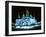 Ice Sculptures in Taiyangdao Park at Night, Bingdeng Jie, Heilongjiang, China-Tony Waltham-Framed Photographic Print