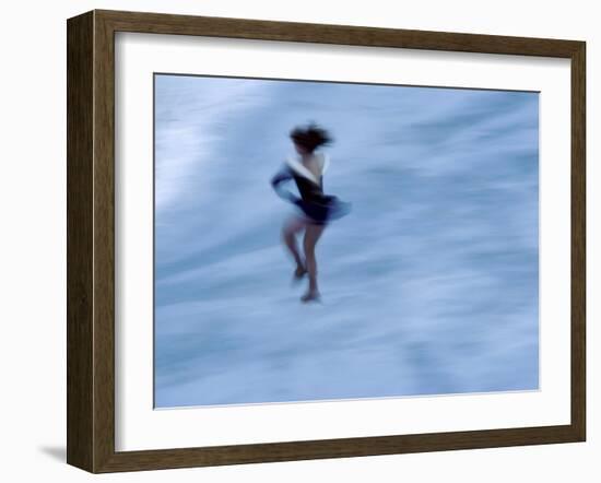 Ice Skater in a Spin-null-Framed Photographic Print