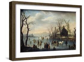 Ice Skaters, 17th Century-Klaes Molenaer-Framed Giclee Print