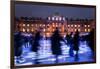 Ice Skaters at Somerset House Ice Rink London England UK-Peter Adams-Framed Photographic Print