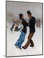 Ice Skaters, C. 1920-Max Klinger-Mounted Giclee Print