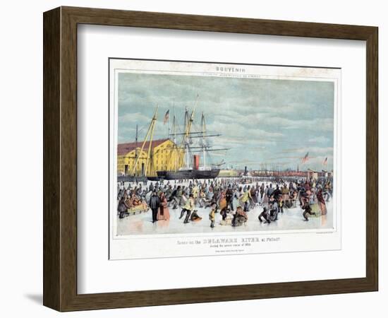 Ice Skaters, C1856-null-Framed Giclee Print