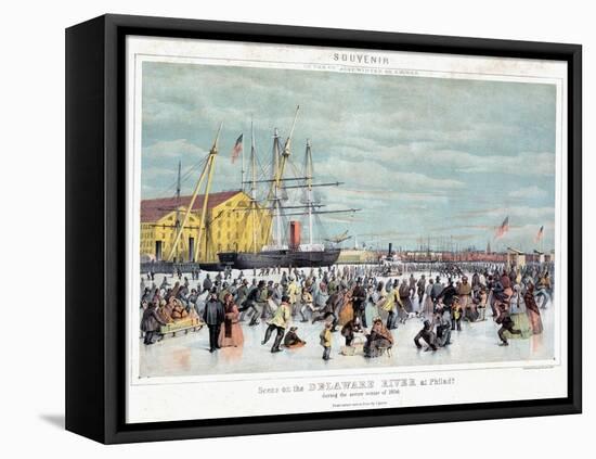 Ice Skaters, C1856-null-Framed Stretched Canvas