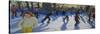 Ice Skaters, Christmas Fayre, Hyde Park, London, 2014-Andrew Macara-Stretched Canvas