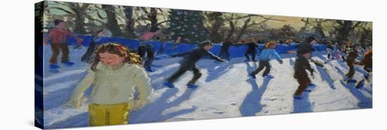Ice Skaters, Christmas Fayre, Hyde Park, London, 2014-Andrew Macara-Stretched Canvas