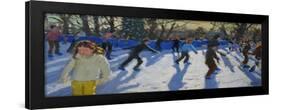 Ice Skaters, Christmas Fayre, Hyde Park, London, 2014-Andrew Macara-Framed Premium Giclee Print