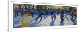 Ice Skaters, Christmas Fayre, Hyde Park, London, 2014-Andrew Macara-Framed Giclee Print