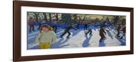 Ice Skaters, Christmas Fayre, Hyde Park, London, 2014-Andrew Macara-Framed Giclee Print