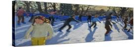 Ice Skaters, Christmas Fayre, Hyde Park, London, 2014-Andrew Macara-Stretched Canvas