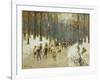 Ice Skaters on a Frozen Lake in the Berlin Zoo, 1919-Max Liebermann-Framed Giclee Print