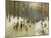Ice Skaters on a Frozen Lake in the Berlin Zoo, 1919-Max Liebermann-Mounted Giclee Print