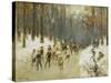 Ice Skaters on a Frozen Lake in the Berlin Zoo, 1919-Max Liebermann-Stretched Canvas