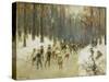 Ice Skaters on a Frozen Lake in the Berlin Zoo, 1919-Max Liebermann-Stretched Canvas