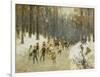 Ice Skaters on a Frozen Lake in the Berlin Zoo, 1919-Max Liebermann-Framed Premium Giclee Print