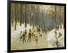 Ice Skaters on a Frozen Lake in the Berlin Zoo, 1919-Max Liebermann-Framed Premium Giclee Print