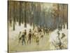 Ice Skaters on a Frozen Lake in the Berlin Zoo, 1919-Max Liebermann-Stretched Canvas