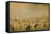 Ice Skaters-Hendrick Avercamp-Framed Stretched Canvas