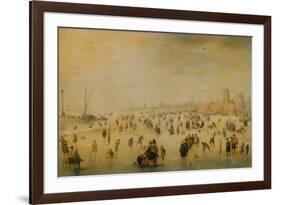 Ice Skaters-Hendrick Avercamp-Framed Giclee Print