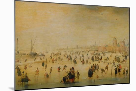 Ice Skaters-Hendrick Avercamp-Mounted Giclee Print