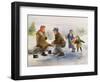 Ice Skaters-Dianne Dengel-Framed Giclee Print