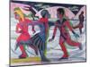 Ice Skaters-Ernst Ludwig Kirchner-Mounted Giclee Print