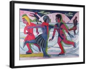 Ice Skaters-Ernst Ludwig Kirchner-Framed Giclee Print