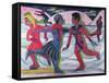 Ice Skaters-Ernst Ludwig Kirchner-Framed Stretched Canvas