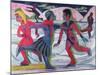 Ice Skaters-Ernst Ludwig Kirchner-Mounted Giclee Print