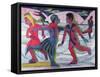 Ice Skaters-Ernst Ludwig Kirchner-Framed Stretched Canvas