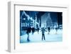 Ice Skating at Christmas (Motion Blur)-soupstock-Framed Photographic Print