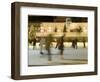 Ice Skating at Night on Ice Rink at Mozartplatz Square, Salzburg, Austria, Europe-Richard Nebesky-Framed Photographic Print