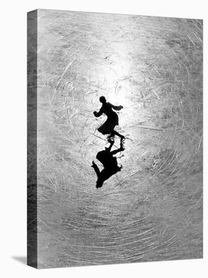 Ice Skating Champion Melitta Brunner Rehearsing in St. Moritz-Alfred Eisenstaedt-Stretched Canvas