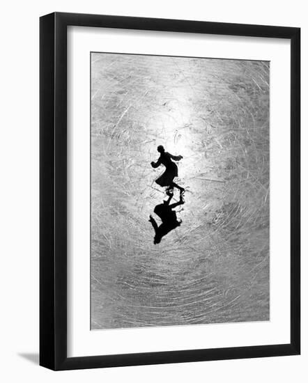 Ice Skating Champion Melitta Brunner Rehearsing in St. Moritz-Alfred Eisenstaedt-Framed Photographic Print