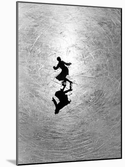 Ice Skating Champion Melitta Brunner Rehearsing in St. Moritz-Alfred Eisenstaedt-Mounted Photographic Print