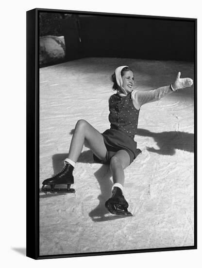 Ice Skating Fashions-Peter Stackpole-Framed Stretched Canvas