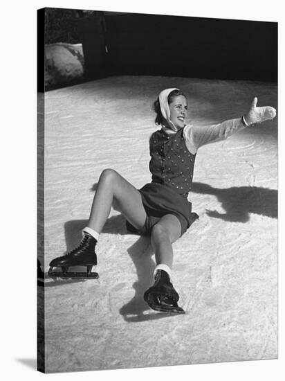 Ice Skating Fashions-Peter Stackpole-Stretched Canvas