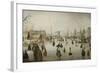 Ice-Skating in a Village-Hendrick Avercamp-Framed Art Print