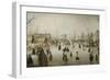 Ice-Skating in a Village-Hendrick Avercamp-Framed Art Print