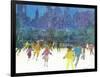 "Ice Skating in Central Park," January 5, 1963-Frank Mullins-Framed Giclee Print