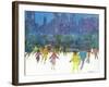 "Ice Skating in Central Park," January 5, 1963-Frank Mullins-Framed Giclee Print