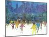 "Ice Skating in Central Park," January 5, 1963-Frank Mullins-Mounted Premium Giclee Print