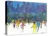 "Ice Skating in Central Park," January 5, 1963-Frank Mullins-Stretched Canvas