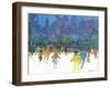 "Ice Skating in Central Park," January 5, 1963-Frank Mullins-Framed Giclee Print