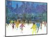 "Ice Skating in Central Park," January 5, 1963-Frank Mullins-Mounted Giclee Print