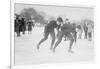 Ice Skating In Central Park-null-Framed Art Print