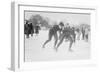Ice Skating In Central Park-null-Framed Art Print